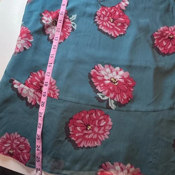 Cabi Style 3445 Blushing Floral Blouse Teal Sz M Peplum Lined
Tank Shirt Top - Picture 12 of 16